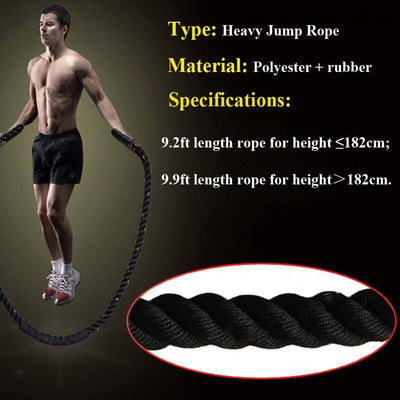 Heavy Weighted Battle Rope – Full-Body Training & Strength Conditioning - Emadel Gym